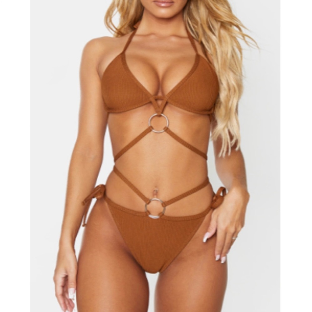 Pretty Little Thing Brown Bikini